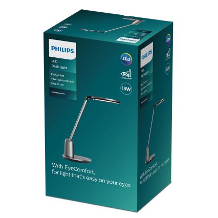 Philips - LED Aptumšojama skārienvadāma galda lampa EINSTEIN SCENE SWITCH LED/15W/230V 2800/4000/5100K CRI94