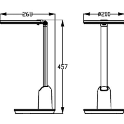 Philips - LED Aptumšojama skārienvadāma galda lampa EINSTEIN SCENE SWITCH LED/15W/230V 2800/4000/5100K CRI94