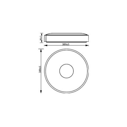 Philips - LED Aptumšojama griestu lampa COINER SCENE SWITCH LED/24W/230V 2700K balta