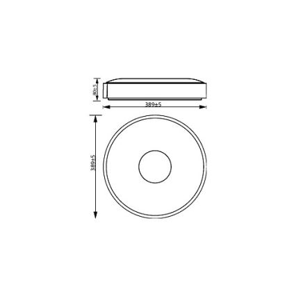 Philips - LED Aptumšojama griestu lampa COINER SCENE SWITCH LED/24W/230V 2700K melna