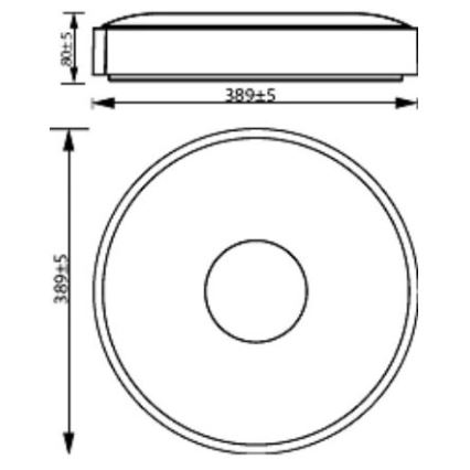 Philips - LED Aptumšojama griestu lampa COINER SCENE SWITCH LED/24W/230V 4000K melna