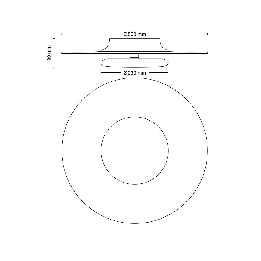 Philips- LED Aptumšojama griestu lampa SCENE SWITCH LED/40W/230V 2700K sudraba
