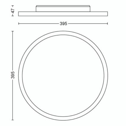 Philips - LED Aptumšojama griestu lampa Hue LED/19W/230V 2200-6500K + tālvadības pults