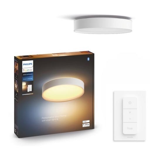 Philips - LED Aptumšojama griestu lampa Hue ENRAVE LED/33,5W/230V 2200-6500K d. 425 mm balta + tālvadības pults