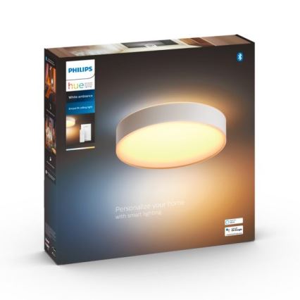 Philips - LED Aptumšojama griestu lampa Hue ENRAVE LED/19,2W/230V 2200-6500K d. 381 mm balta + tālvadības pults