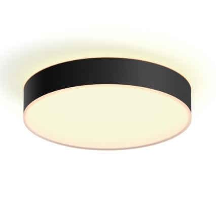 Philips - LED Aptumšojama griestu lampa Hue ENRAVE LED/19,2W/230V 2200-6500K d. 381 mm melna + tālvadības pults