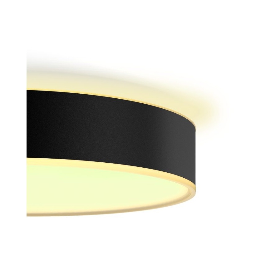 Philips - LED Aptumšojama griestu lampa Hue ENRAVE LED/19,2W/230V 2200-6500K d. 381 mm melna + tālvadības pults