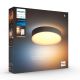 Philips - LED Aptumšojama griestu lampa Hue ENRAVE LED/19,2W/230V 2200-6500K d. 381 mm melna + tālvadības pults