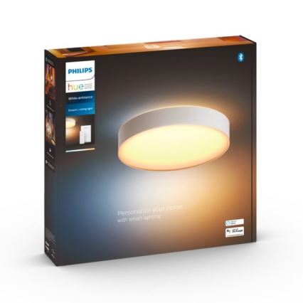 Philips - LED Aptumšojama griestu lampa Hue ENRAVE LED/33,5W/230V 2200-6500K d. 425 mm balta + tālvadības pults