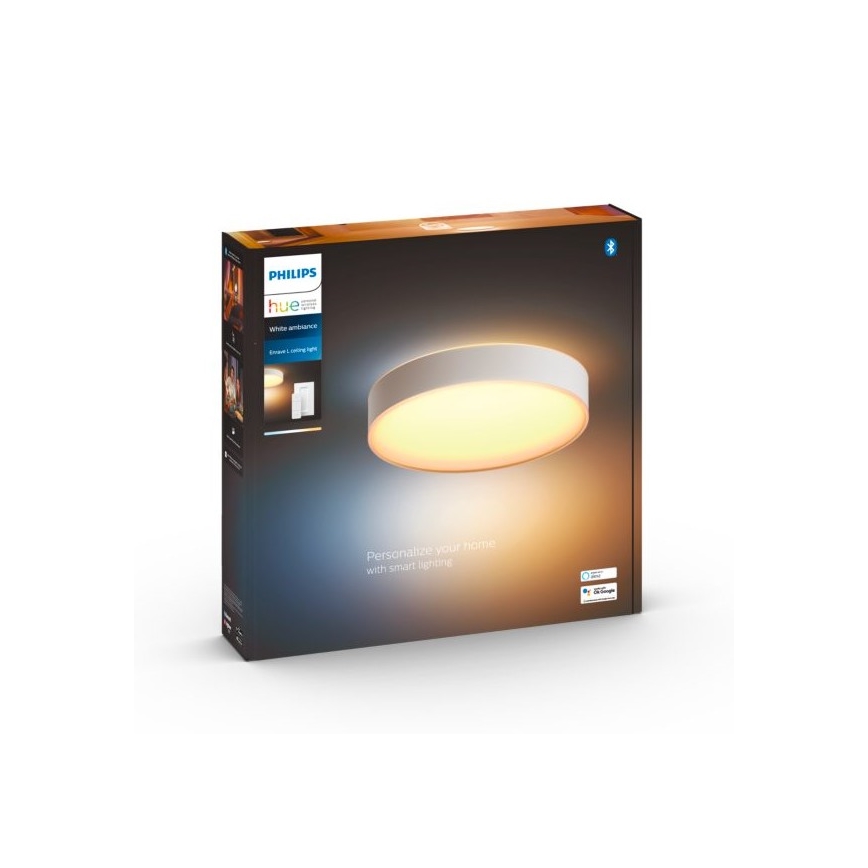 Philips - LED Aptumšojama griestu lampa Hue ENRAVE LED/33,5W/230V 2200-6500K d. 425 mm balta + tālvadības pults