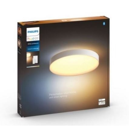 Philips - LED Aptumšojama griestu lampa Hue ENRAVE LED/48W/230V 2200-6500K d. 551 mm balta + tālvadības pults