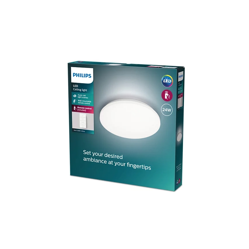 Philips - LED Aptumšojama griestu lampa LED/24W/230V 2700-6500K + tālvadības pults