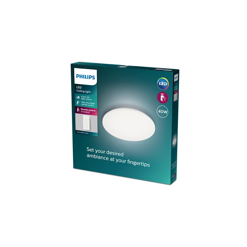 Philips - LED Aptumšojama griestu lampa LED/40W/230V 2700-6500K + tālvadības pults