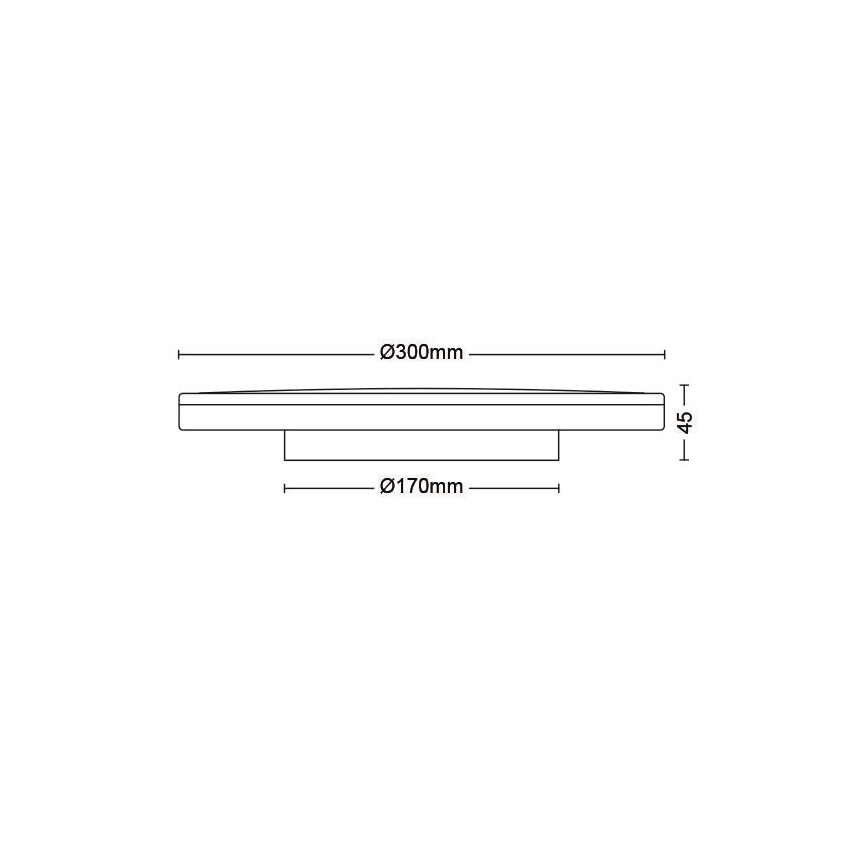 Philips - LED Aptumšojama griestu lampa SCENE SWITCH LED/18W/230V d. 30 cm 4000K balta
