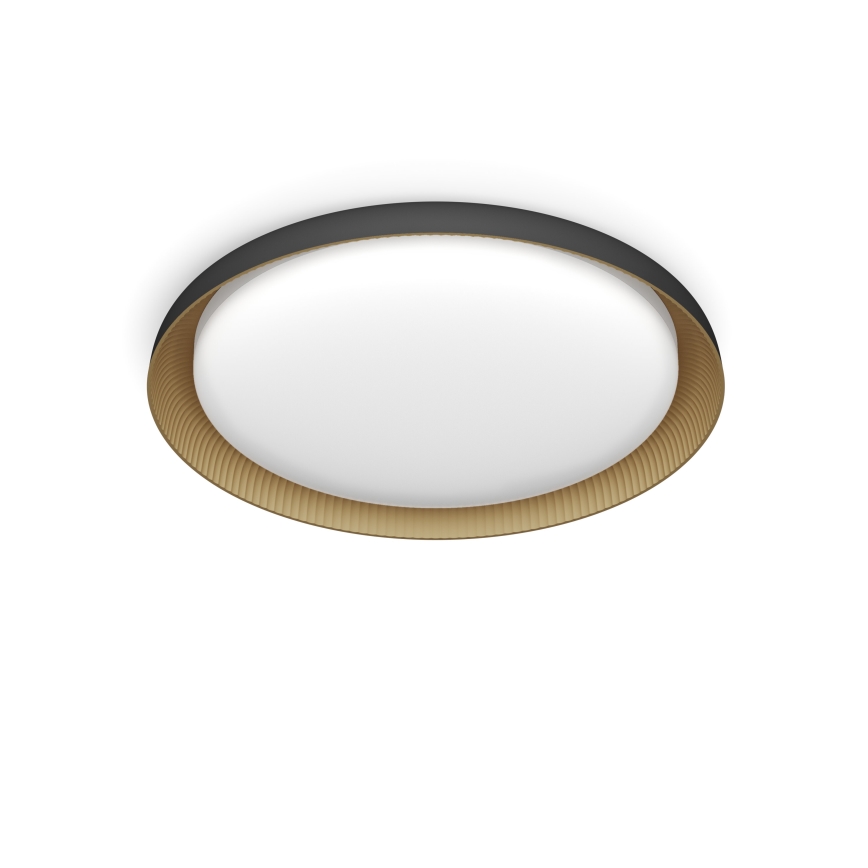 Philips - LED Aptumšojama griestu lampa PEBBLO SCENE SWITCH LED/10W/230V 2700K melna