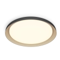 Philips - LED Aptumšojama griestu lampa PEBBLO SCENE SWITCH LED/10W/230V 2700K melna