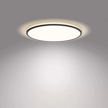 Philips - LED Aptumšojama griestu lampa SCENE SWITCH LED/18W/230V d. 30 cm 4000K melna