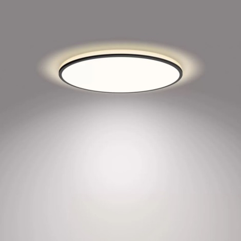 Philips - LED Aptumšojama griestu lampa SCENE SWITCH LED/18W/230V d. 30 cm 4000K melna