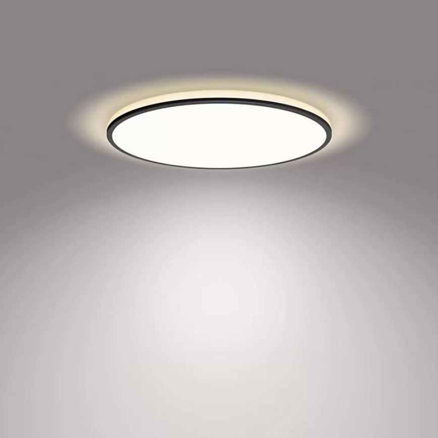 Philips - LED Aptumšojama griestu lampa SCENE SWITCH LED/18W/230V d. 30 cm 4000K melna