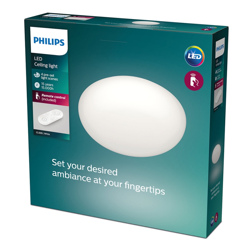 Philips - LED Aptumšojama griestu lampa 1xLED/23W/230V + tālvadības pults