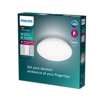 Philips - LED Aptumšojama griestu lampa LED/24W/230V 2700-6500K + tālvadības pults