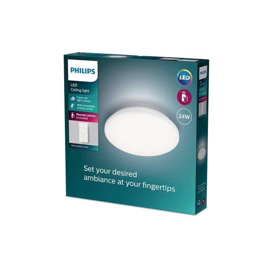 Philips - LED Aptumšojama griestu lampa LED/24W/230V 2700-6500K + tālvadības pults