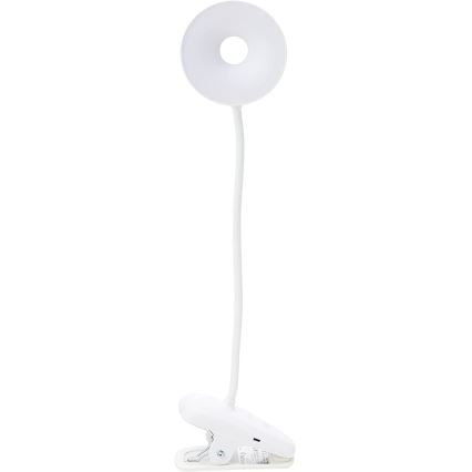 Philips - LED Aptumšojama lampa ar fiksatoru DONUTCLIP LED/3W/5V 1200 mAh CRI 90 balta
