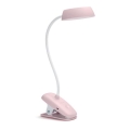 Philips - LED Aptumšojama lampa ar fiksatoru DONUTCLIP LED/3W/5V 1200 mAh CRI 90 rozā