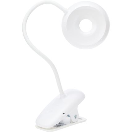 Philips - LED Aptumšojama lampa ar fiksatoru DONUTCLIP LED/3W/5V CRI 90 balta