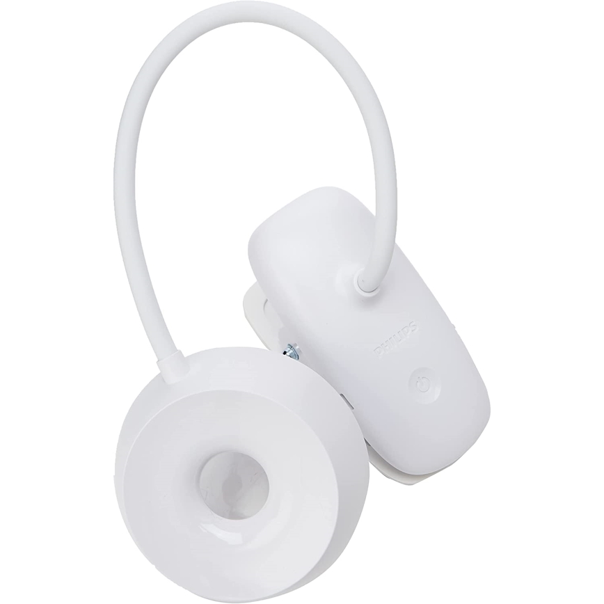 Philips - LED Aptumšojama lampa ar fiksatoru DONUTCLIP LED/3W/5V CRI 90 balta