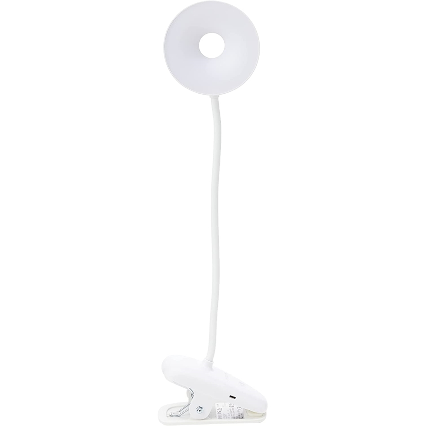 Philips - LED Aptumšojama lampa ar fiksatoru DONUTCLIP LED/3W/5V CRI 90 balta