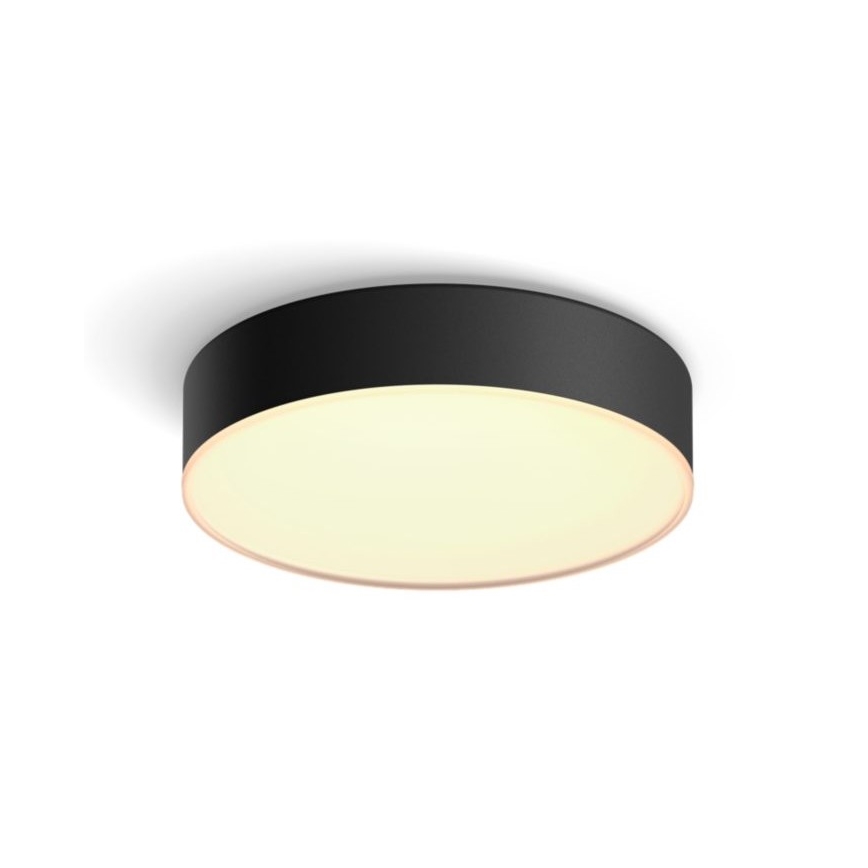 Philips - LED Aptumšojama griestu lampa Hue LED/9,6W/230V 2200-6500K d. 261 mm melna + tālvadības pults