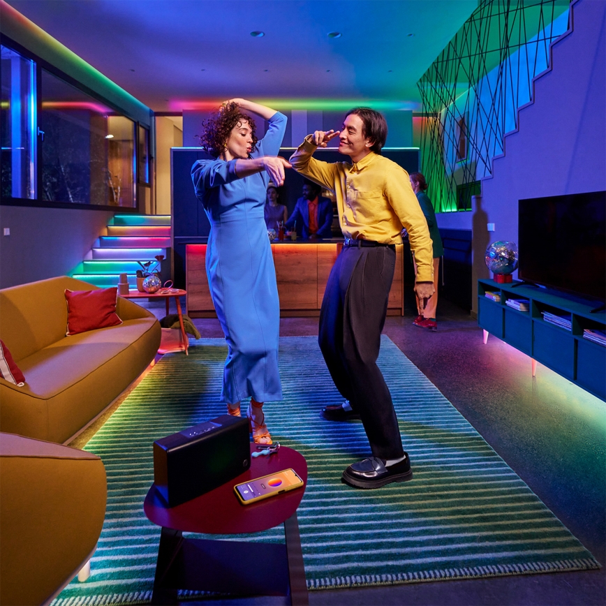 Philips - LED RGBIC regulējamā lente SMART NEON FLEX 10m LED/45W/230V 2700-6500K Wi-Fi