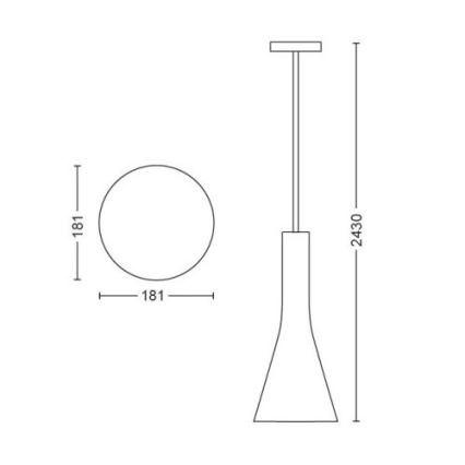 Philips - LED Aptumšojama lustra ar auklu Hue EXPLORE 1xE27/6W/230V 2200-6500K