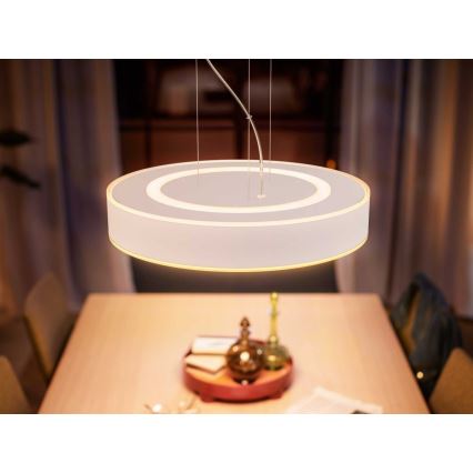 Philips - LED Aptumšojama lustra ar auklu Hue ENRAVE LED/33,5W/230V 2200-6500K balta