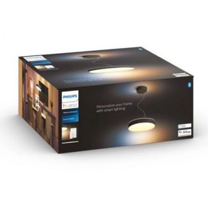 Philips - LED Aptumšojama lustra ar auklu Hue ENRAVE LED/33,5W/230V 2200-6500K melna