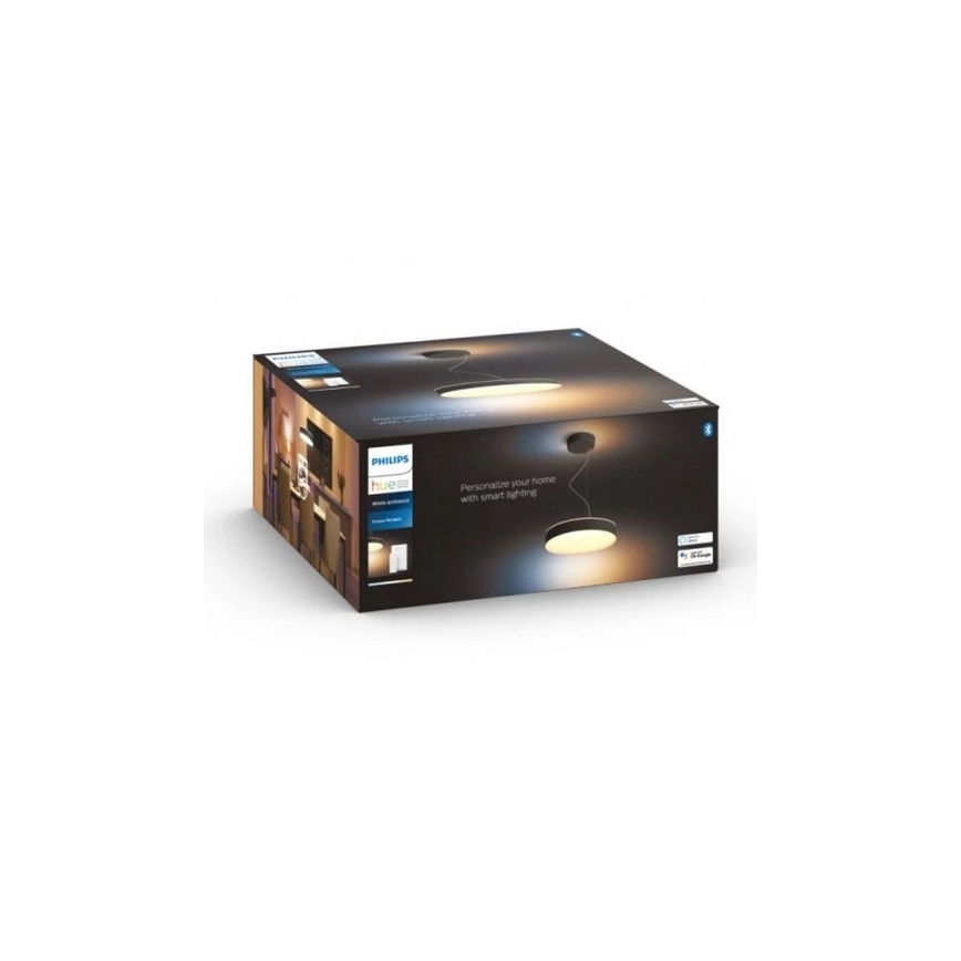 Philips - LED Aptumšojama lustra ar auklu Hue ENRAVE LED/33,5W/230V 2200-6500K melna