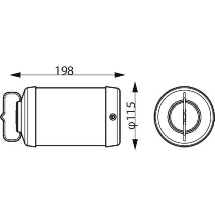 Philips - LED Aptumšojama pārnēsājama lampa CICERO LED/6W/5V IP54