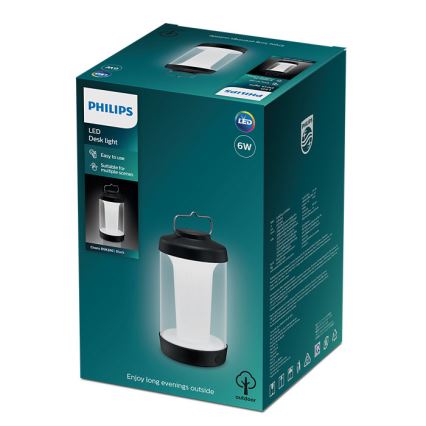 Philips - LED Aptumšojama pārvietojams lampa CICERO LED/6W/5V 4000 mAh IP54