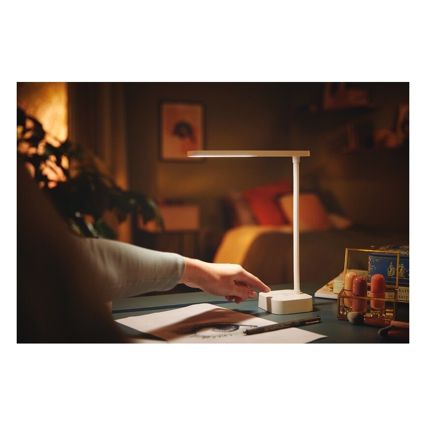 Philips - LED Aptumšojama skārienvadāma galda lampa TILPA LED/5W/5V