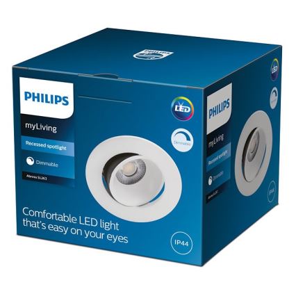 Philips - LED Aptumšojama iegremdējama vannas istabas lampa ABROSA 1xLED/9W/230V IP44