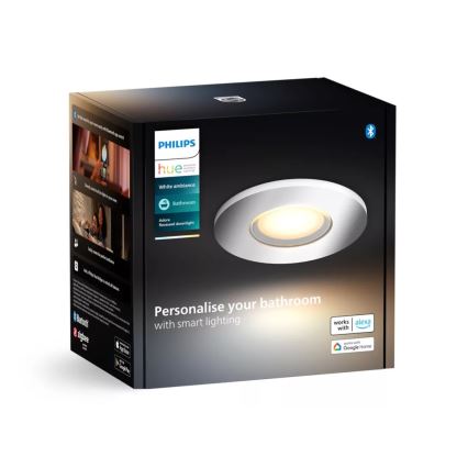 Philips - LED Aptumšojama iegremdējama vannas istabas lampa Hue ADORE BATHROOM 1xGU10/4,2W/230V 2200-6500K IP44