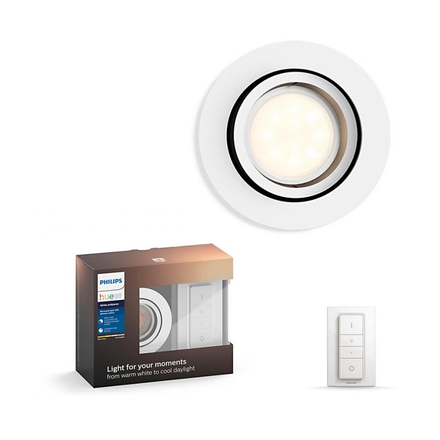 Philips - LED Aptumšojams gaismeklis Hue MILLISKIN 1xGU10/5,5W/230V