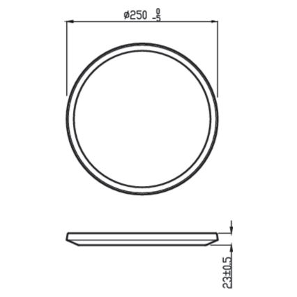 Philips - LED Aptumšojams griestu apgaismojums SUPERSLIM CL550 LED/15W/230V