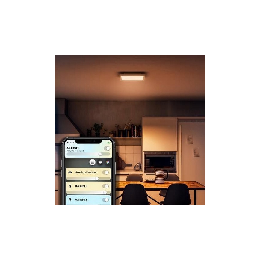 Philips - LED Aptumšojams griestu gaismeklis Hue LED/19W/230V 2200-6500K + tālvadības pults