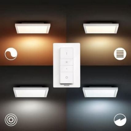 Philips - LED Aptumšojams griestu gaismeklis Hue LED/19W/230V 2200-6500K + tālvadības pults