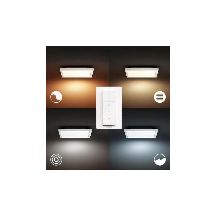 Philips - LED Aptumšojams griestu gaismeklis Hue LED/19W/230V 2200-6500K + tālvadības pults