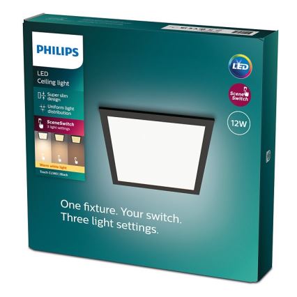 Philips - LED Aptumšojams griestu gaismeklis SCENE SWITCH LED/12W/230V 2700K