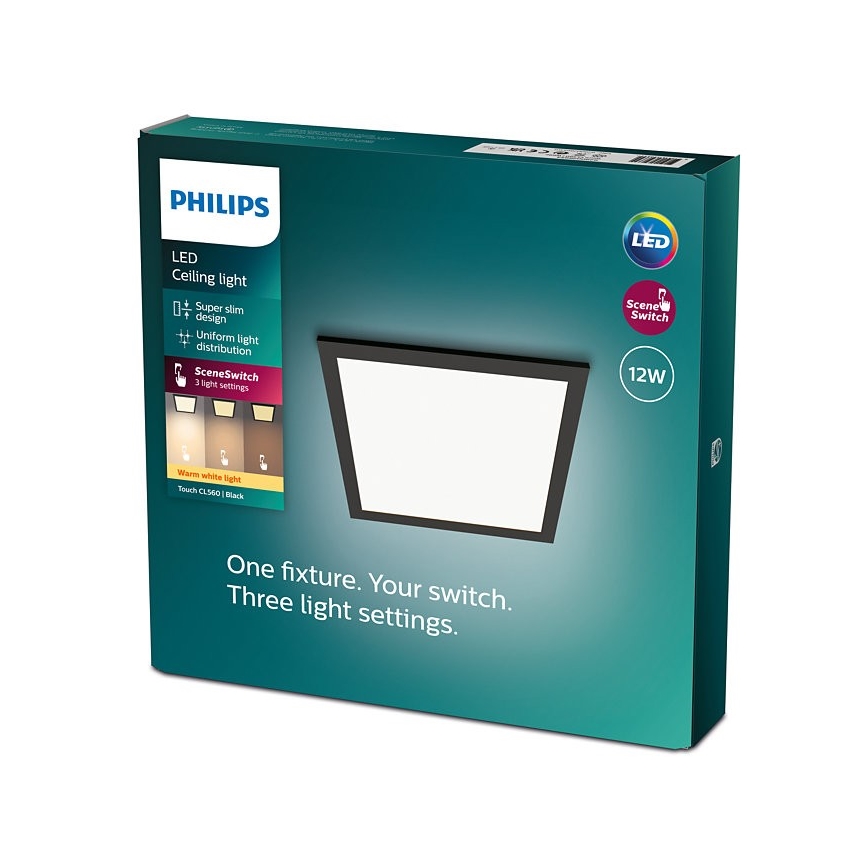 Philips - LED Aptumšojams griestu gaismeklis SCENE SWITCH LED/12W/230V 2700K