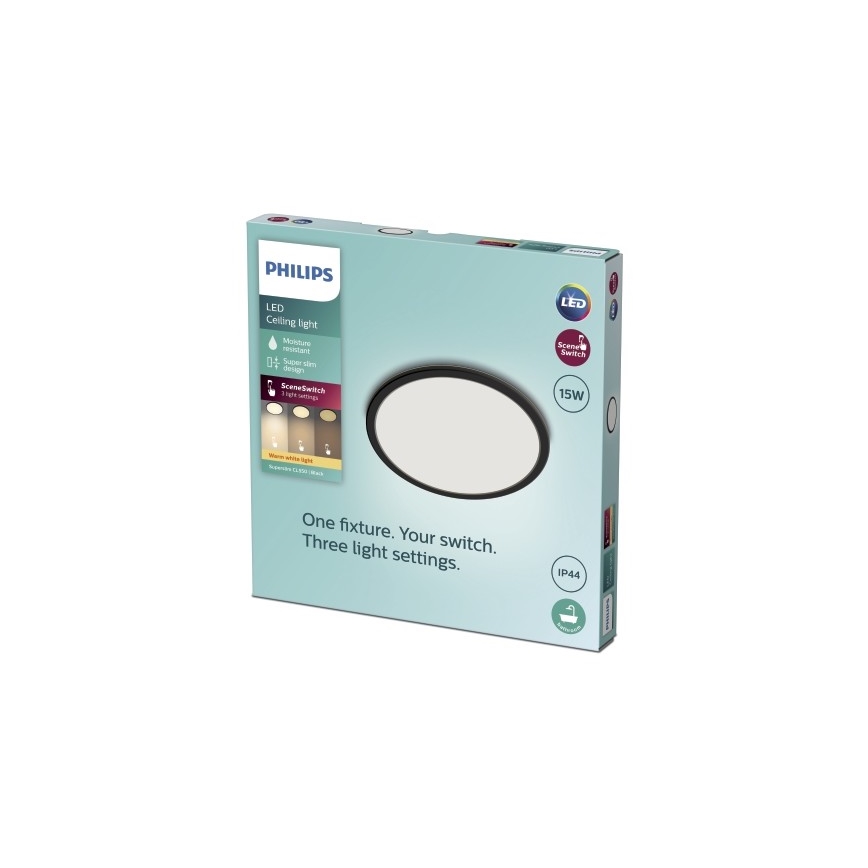 Philips - LED Aptumšojams griestu gaismeklis SCENE SWITCH LED/15W/230V IP44